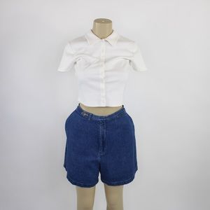 Vintage St Johns Bay high waisted denim shorts